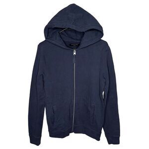 All Saints Navy Full Zip Hoodie XS